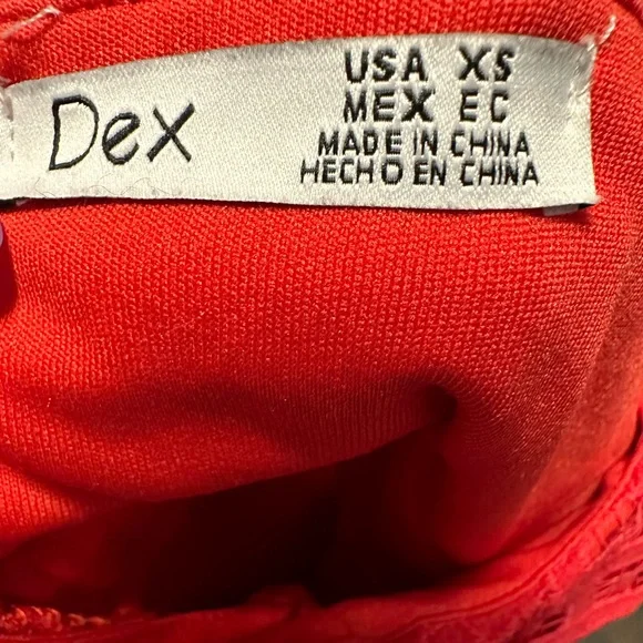 Red spring / summer spaghetti strap dress - Picture 3 of 3